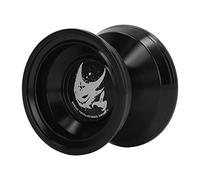 ZAICOLER Alloy Unresponsive Yoyo Ball Cool Appearance Complex Tricks for Kids with Gloves and Strings (Bright Black)