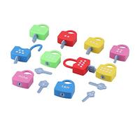 ZAICOLER Alphabet Learning Locks Counting Toys Set for Kids,Stimulating Educational Alphabet Set for Enhancing Fine Motor Skills, for Children 3 Years Old+,Plastic (Digital unlocking)