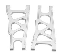 ZAICOLER Aluminium Alloy Precision CNC Machined Front Rear Universal Suspension Arm for Slash 1/10 Scale RC Car, Durable Replacement Accessory for Eco-Friendly Material Lovers (SLA007S silver)