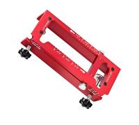ZAICOLER Aluminum Alloy Door Hinge Jig for Carpenters Installing Door Hardware, Adjustable Mortise Router Template Fits 2.5in-5in L T 1/4in 5/8in R Square Corner, 300% Higher