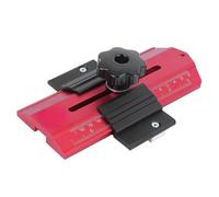 ZAICOLER Aluminum Alloy Thin Rip Jig for Table Saw Users Cutting Narrow Strips,Keeps Fingers Away from Blades to Reduce Accident Risks,Fits 3/4 3/8in Miter Grooves,7.48x4.84in Size (Red)
