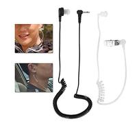ZAICOLER Anti-Radiation Surveillance Acoustic Tube Headset for MP3 Security Warehouse Workers Black PET 3.5mm