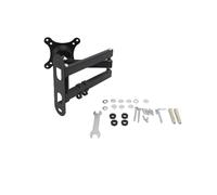 ZAICOLER Articulating TV Wall Bracket with Flexible Adjustment Options for 75x75mm 100x100mm Screen, Space Optimization Design for Enhanced Viewing Pleasure, Iron Material (Black)