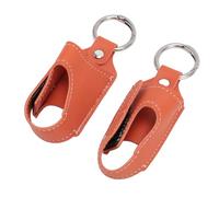 ZAICOLER Asthma Inhaler Protective Leather Holder Durable Case for Convenient Storage for People with Asthma PU Material for Traveling, 2pcs (Orange)