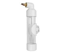 ZAICOLER Automatic Drinking Device Safe Acrylic Water Feeder No Drip for Parrots Birds Chinchillas Hamsters, 220ML Blue (White)