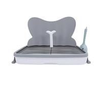 ZAICOLER Bark Potty For Dogs, Dog Potty Tray with High Wall Splash Proof Easy To Clean Puppy Mesh Training Toilet Litter Box Tray For Small Medium