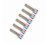 ZAICOLER Bike Bottle Bracket Steel Bolt High Strength Durable Professional Design for Bicycle 6Pcs M5x23mm for Cyclists (Multi Color)