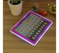 ZAICOLER Bilingual Educational Toy, Kids English Learning Machine, Interactive Letter Word Modes Tablet Toy with Foldable Stand, Ideal for Baby Boys & Girls (Roseate)