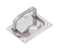 ZAICOLER Boat Winch Handle, Boat Handles Grab Flush Lift Deck Cover Handle Boat Ring Pull Marine 316 Stainless Steel Mirror Square (76 * 56mm)