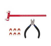 ZAICOLER Bow Nocking Points Pliers Set Lightweight Aluminum Alloy T Ruler Buckle Pliers Kit for Archery Compound Pulley Bow Turning Kit, Ideal for Various Bows (Red)