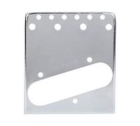 ZAICOLER Bridge Plate Electric 6 Strings Saddle Sturdy Adjustable Accessories for Telecaster Guitar Chrome-Plated Steel 86x77x10mm