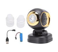 ZAICOLER Bubble Blower High Output Bubble Machine for Parties, 150° Rotation LED Lights Sound Control for Kids Party Outdoor Play, Sturdy Portable ABS Material (Black)