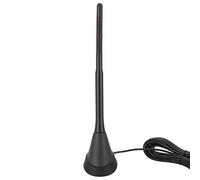 ZAICOLER Car Active Amplified DAB+FM Antenna Universal 12V for Vehicles RVs Black ABS+PVC