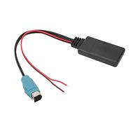 ZAICOLER Car Bluetooth AUX-IN Adapter Compact and Durable Wireless Audio Module Fit for Alpine DVA-9861/iDA-X001/IVA-205R ABS Material 1 Unit