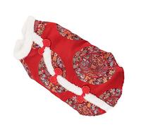 ZAICOLER Cat Clothes, Winter Coat Pet Clothes Vest Dog Tang Suit Festival Holiday Dog Costume Chinese Outfit Chinese New Year for Small and Cats Puppies Teddy Bichon (L)