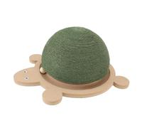ZAICOLER Cat Scratching Ball, Small Pet Inartificial Sisal Material Toy, Creative Novelty Cute Shape Cat Scratcher Ball with Wooden Base for Indoor Pussy Interactive Training