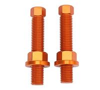 ZAICOLER Chain Adjuster Screw/Fastener Replacement Durable Accessory for SX SXF EXCF SXS SMC, Aluminum Alloy Chain Adjuster Screw/Fastener for 105-450 SX/-F/ 06-21 (B(orange))