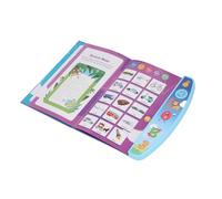 ZAICOLER Children Electronic Book Interactive Sound Book Educational Toy for Learning English for Toddlers Size 25x22x2cm (Blue)