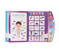ZAICOLER Children Electronic Book Interactive Sound Book Educational Toy for Learning English for Toddlers Size 25x22x2cm (Roseate)