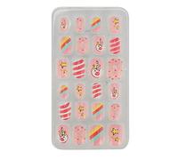 ZAICOLER Children's Press On False Nails Cute Patterns Easy to Apply Kids Fake Nails 24pcs ABS Material for DIY At Home (03)