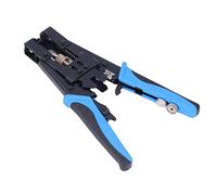 ZAICOLER Coax Cable Crimper Professional Tool Durable Compression Connector for Coaxial Cables RG59 RG58 RG6 Blue and Black