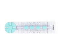 ZAICOLER Craft Paper Trimmer Versatile Plastic Cutter for Imaginary Straight Wavy Lines Scrapbooking Tool for DIY Enthusiasts Portable 9-inch Cut Length