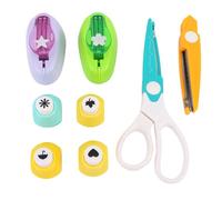 ZAICOLER Crafting Hole Punch Set Diverse Shape Patterns Inspire Art Expression Shape Cutter Easy to Operate Gently to Create Clean Hand Scissors with ABS Metal for Scrapbook Card