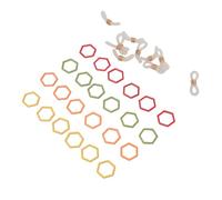 ZAICOLER Crochet Stitch Markers, Knitting Needle Stoppers Stitch Markers Set Iron Baking Painted Handmade Crafts Crochet Supplies Crochet Markers Sewing Accessories for Sewing Crocheting