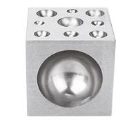 ZAICOLER Dapping Block Professional Jewelry Making Tool for Metal Forming and Shaping, Alloy Material, Perfect for Jewelers and Craft Enthusiasts, 1 Unit (60 * 60mm Square Anvil)