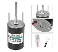 ZAICOLER Dc Motor, 12/24V 150W CW/CCW Rotation, Copper Stator Windings Low Noise Operation, High Speed Brush Dc Motor Electric for Generators and Various Applications (24V5500 rev)