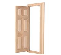 ZAICOLER Doors Figures, 1:12 Doll House Miniature Door Dollhouse Miniatures Melody Jane Dolls Houses for DIY Dollhouse Furniture Accessories