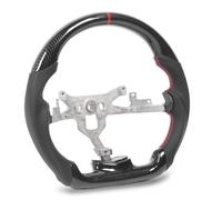ZAICOLER Durable Hydro Dip Carbon Style Flat Bottom Steering Wheel Red Stitching for C6 2006-2013