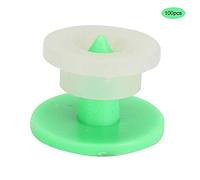 ZAICOLER Ear Tag Signs Marker Livestock Supplies for Rabbit Fox Mink Number Animal Identification 100 Pieces Easy-to-Wear Green Plastic for Identifying Animals Suitable for Rabbit Fox Ferret Owners