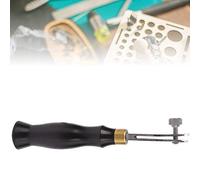 ZAICOLER Ebony Handle Adjustable Stainless Steel Edge Creaser for Leather Craft Press Hand Tool, 3 Thickness Options, Compact Design for Enthusiasts and Professionals (Sandalwood + Stainless Steel 2)