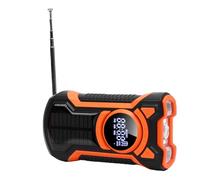 ZAICOLER Emergency Hand Crank Radio, Triple Charging Modes BT Speaker 7 NOAA Channels 5000mAh Weather Radio with Power Bank LED SOS Alert & USB Cable Am Fm Radios for Outdoor