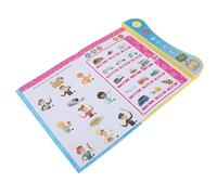 ZAICOLER English Learning Sound Book, Interactive Vocabulary Builder, Portable Learning Book with Fun Reading Activities, Ideal for Home, School & Travel