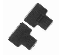 ZAICOLER Ethernet Cable Adapter 2PCs Black Splitter Extender for Home Network Use RJ45 Female Interface (Black)
