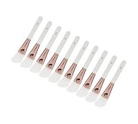 ZAICOLER Facial Brush Soft Silicone 10pcs Mixing Stirring DIY Mud Knife Shape for Beauty Salons and Family DIY Facial Masks