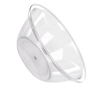 ZAICOLER Fashionable Thicken Transparent Washbasin, Durable Plastic Dormitory Washbowl, PET Material (Large Clear)