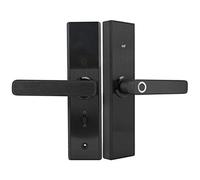 ZAICOLER Fingerprint Electronic Smart Door Lock Black, Durable Zinc Alloy Home Security Lock for Smart Fingerprint Door, Card, Password, and Key Anti Theft 2-Tough for Home/Office Use