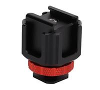 ZAICOLER Five Head Hot Shoe Adapter Extension Bracket, Wearproof Microphone Fill Light Stand Accessory, Professional Multi Purpose Aluminum Alloy Cold Holder, Ideal for Photography