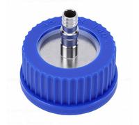 ZAICOLER GL45 Safety Feeding Cap with Port, 304 Stainless Steel Connector, High Pressure 140 Rustproof Cap for Liquid Phase Sampling, Mobile Phase Filling, Diameter 8-10mm Large Size