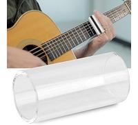 ZAICOLER Glass Slide Instrument Accessory Durability Guitar Slide Set for Blues, Country Music, Transparent Universal Glass 1.1in for Guitar Players (51)