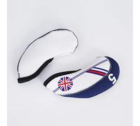 ZAICOLER Golf Iron Head Covers, 10pcs Set Neoprene Club Covers with Numbers for Identification, British Flag Design for All Irons 4 5 6 7 8 9 AW SW PW LW Golf Clubs (Navy Blue)