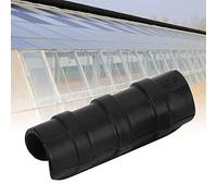 ZAICOLER Greenhouse Clips, 50PCS Black Garden Buildings Tube Clamp/Holder Snap Clamp Tube Film Connector Plastic Clamps Garden for Sunshade Frame Shelters Season Plant Supplies (8cm)