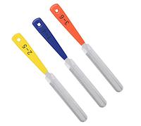 ZAICOLER Guitar Nut File Set, Durable Stainless Steel Tools for Guitar Repair and Maintenance, 3PCS in Yellow, Blue, Orange - Perfect for Musicians