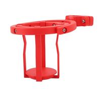 ZAICOLER Gyroscopic Cup Holder, Anti Spill Self Leveling Drink Holder, 60 Degree Adjustable Clamp Cup with Gyroscopic Technology, Ideal for Bike, Scooter, Truck & Tractor (Red)