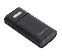 ZAICOLER H02 2x Battery Box Overvoltage Protection DIY USB Power Bank Kit Charger for Mobile Phones, Emergency Charging for On-the-go Use (Black)