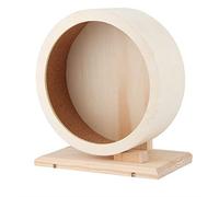 ZAICOLER Hamster Wooden House Eco-Friendly Cute Wheel Toy for Exercise, Rest & Play for Hamster & Small Furry Pets (Small Diameter: 28mm/1.1in)