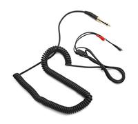 ZAICOLER Headphone Cable with Adapter for HD25/HD560/HD540/HD430/HD250, Noise Reduction Twisted Pair Coiled Cable, Crystal Clear Sound for Headphone Users, 1.5m/4.9ft Unstretched Length